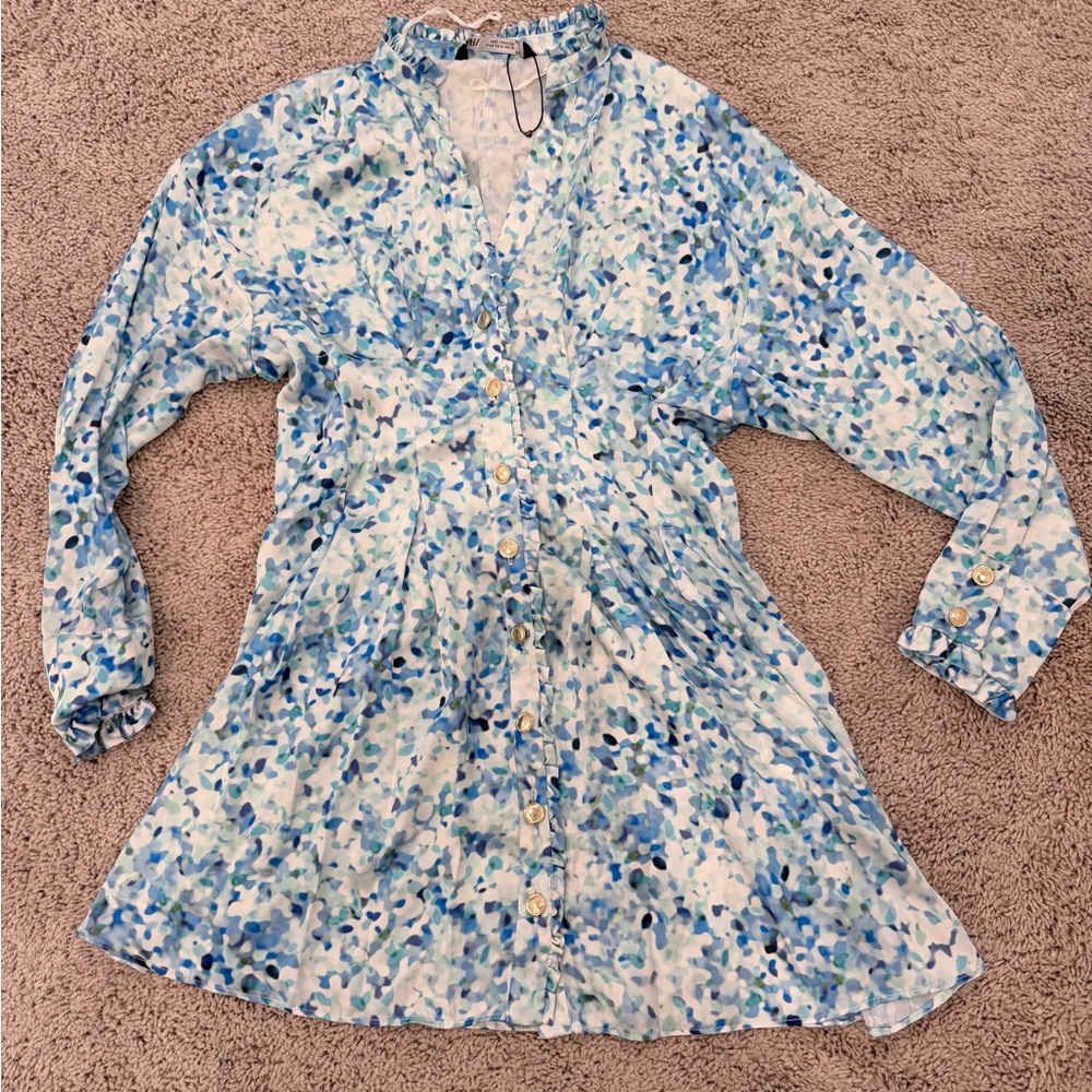 Zara Multicolor Ruffled Blouse
